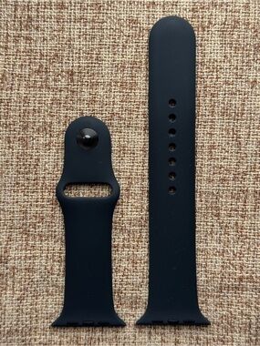 Apple Watch Sport Band Black M/L 46mm 45mm 44mm 49mm Ultra